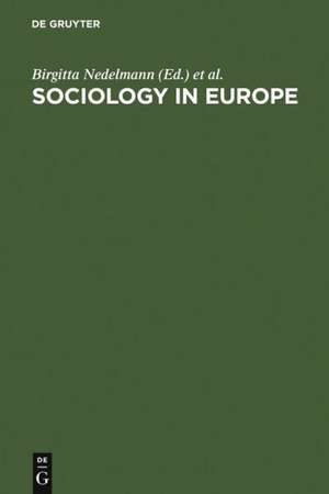 Sociology in Europe: In Search of Identity de Birgitta Nedelmann