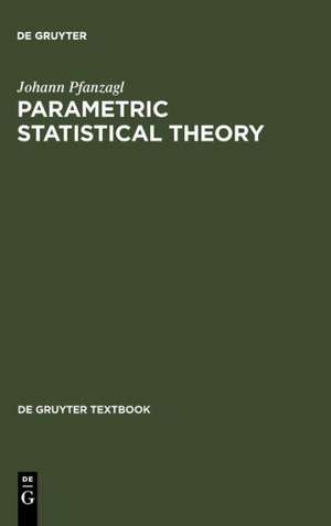 Parametric Statistical Theory de Johann Pfanzagl