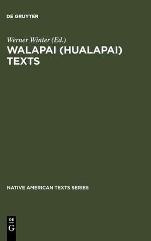 Walapai (Hualapai) Texts de Werner Winter