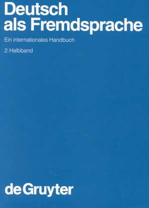 Deutsch als Fremdsprache. 2. Halbband de Gerhard Helbig