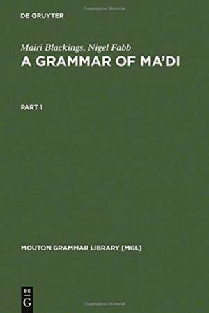 A Grammar of Ma'di de Mairi Blackings