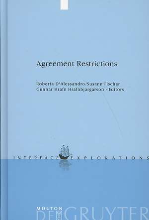 Agreement Restrictions de Roberta D'Alessandro