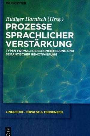 Prozesse sprachlicher Verstärkung: Typen formaler Resegmentierung und semantischer Remotivierung de Rüdiger Harnisch