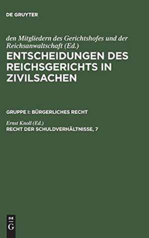 Recht der Schuldverhältnisse, 7 de Ernst Knoll