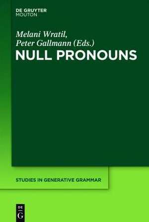 Null Pronouns de Melani Wratil