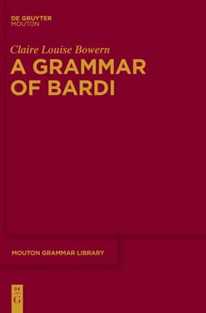 A Grammar of Bardi de Claire Bowern