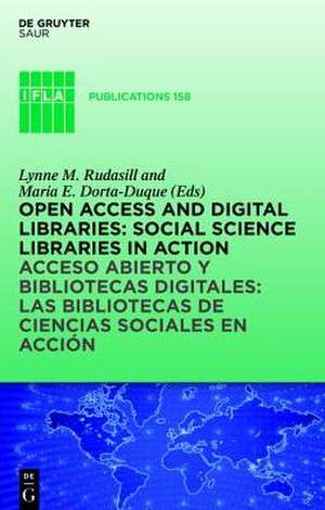 Open Access and Digital Libraries de Maria Elena Dorta-Duque