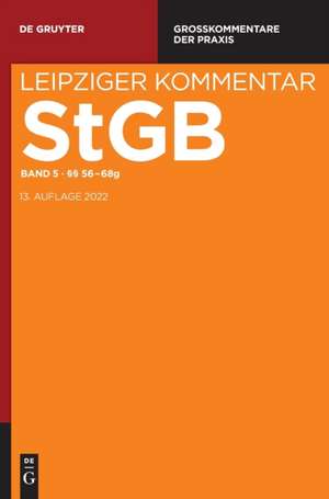 Stgb Leipziger Kommentar§§ 56-68g