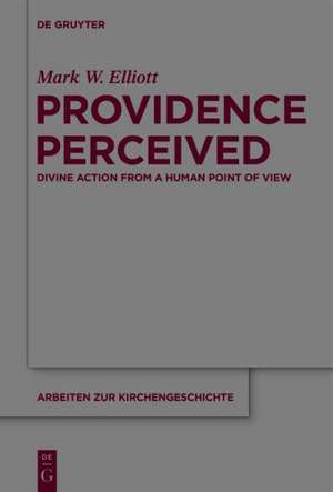 Providence Perceived: Divine Action from a Human Point of View de Mark W. Elliott