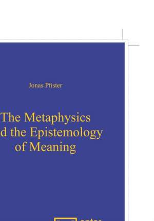 The Metaphysics and the Epistemology of Meaning de Jonas Pfister