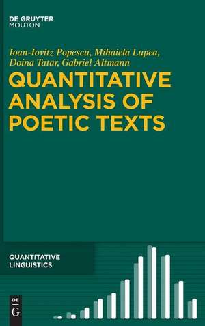 Quantitative Analysis of Poetic Texts de Ioan-Iovitz Popescu