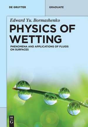 Physics of Wetting de Edward Yu. Bormashenko