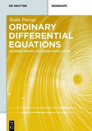 Ordinary Differential Equations: Example-driven, Including Maple Code de Radu Precup