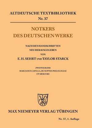 Notkers des Deutschen Werke de Taylor Starck