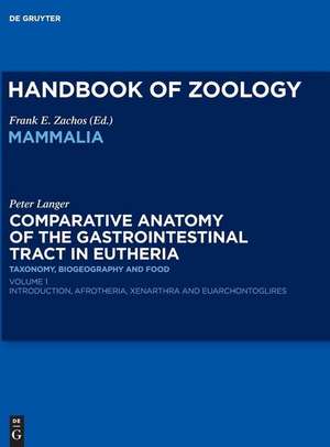 Petcomparative Anatomy of the Gastrointestinal Tract in Eutheria I de Peter Langer