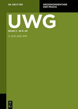 UWG. §§ 8-20; § 23 GeschGehG; Register de Karl-Nikolaus Pfeifer