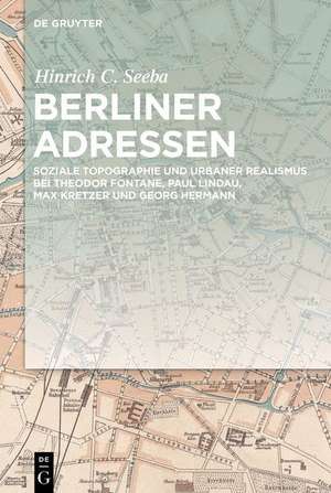 Berliner Adressen de Hinrich C. Seeba