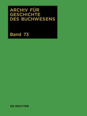 Archiv für Geschichte des Buchwesens de Björn Biester