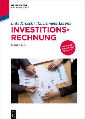 Investitionsrechnung de Lutz Kruschwitz