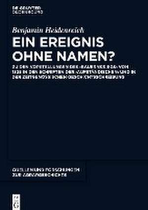 Ein Ereignis ohne Namen? de Benjamin Heidenreich