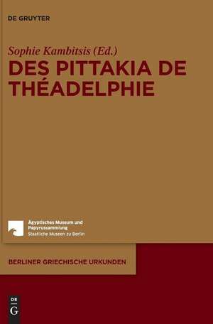 Des pittakia de Théadelphie de Sophie Kambitsis