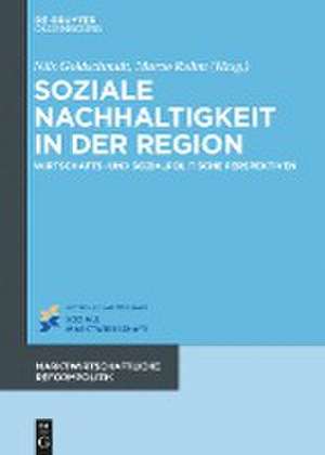 Soziale Nachhaltigkeit in der Region de Nils Goldschmidt