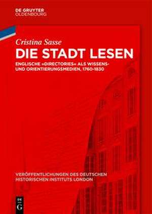 Die Stadt lesen de Cristina Sasse