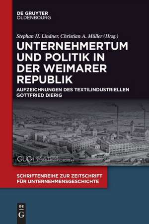 Unternehmertum und Politik in der Weimarer Republik