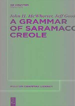 Grammar of Saramaccan Creole de Jeff Good