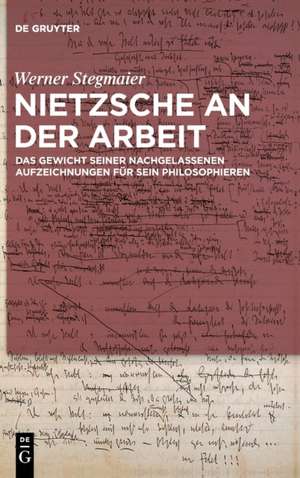 Nietzsche an der Arbeit de Werner Stegmaier