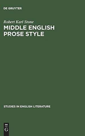 Middle English prose style: Margery Kempe and Julian of Norwich de Robert Karl Stone