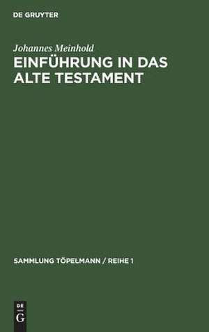 Einführung in das Alte Testament: Geschichte, Literatur und Religion Israels de Johannes Meinhold