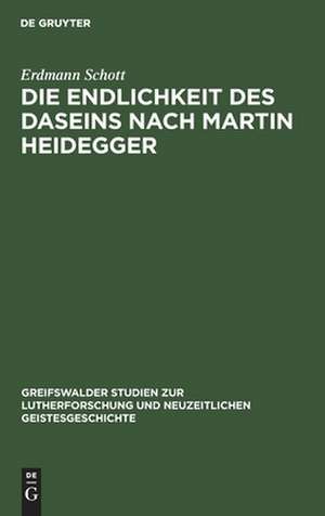 Die Endlichkeit des Daseins nach Martin Heidegger de Erdmann Schott