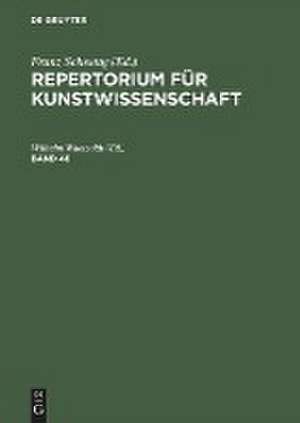 Repertorium für Kunstwissenschaft. Band 46 de Wilhelm Waetzoldt