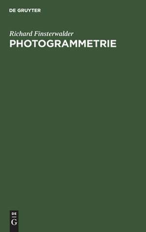 Photogrammetrie de Richard Finsterwalder