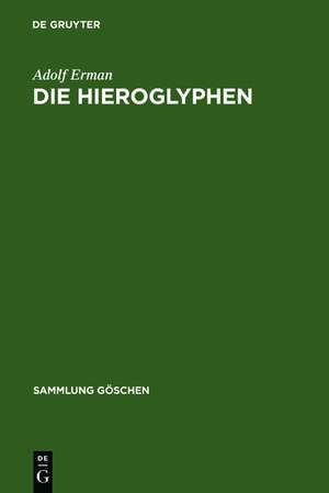 Die Hieroglyphen de Adolf Erman