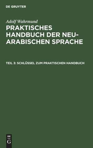 Schlüssel zum praktischen Handbuch: aus: Praktisches Handbuch der neu-arabischen Sprache, III. Theil de Adolf Wahrmund