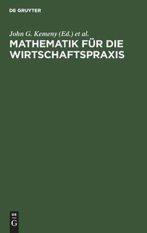 Mathematik für die Wirtschaftspraxis de John G. Kemeny