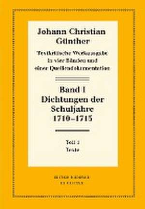 Dichtungen der Schuljahre 1710-1715 de Reiner Bölhoff