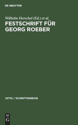 Festschrift für Georg Roeber de Wilhelm Herschel