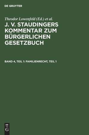 Familienrecht, Teil 1 de Erwin Riezler