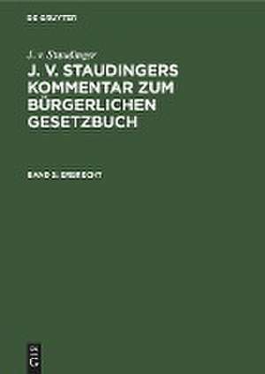 Erbrecht de J. v. Staudinger