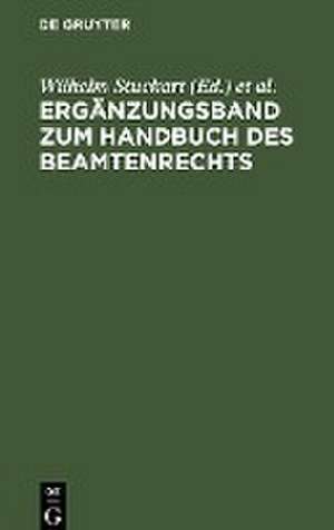 Ergänzungsband zum Handbuch des Beamtenrechts de Horst Hoffmann