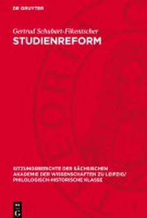 Studienreform de Gertrud Schubart-Fikentscher