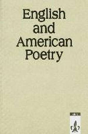 English and American Poetry. Gedichtband de Werner Hüllen