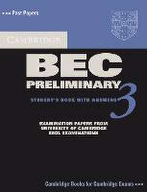 Cambridge BEC Preliminary 3. Students Book with answers