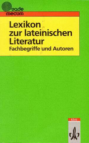 Lexikon zur lateinischen Literatur de Rainer Hahn