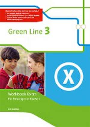 Green Line 3. Workbook Extra mit Audio-CDs für Einsteiger in Klasse 7