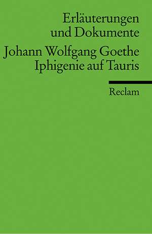 Goethe: Iphigenie Erl.