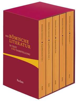 Die römische Literatur in Text und Darstellung. Fünf Bände in Kassette de Michael von Albrecht